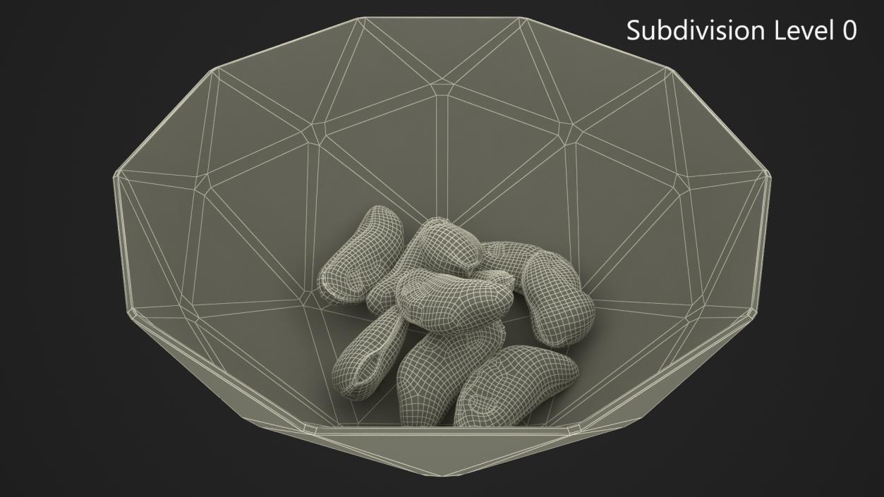 3D model Cleaned Boiled Mussels in Bowl