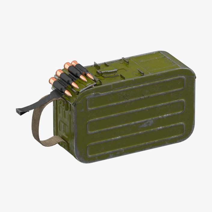 3D Military Gun Magazines and Boxes Collection model