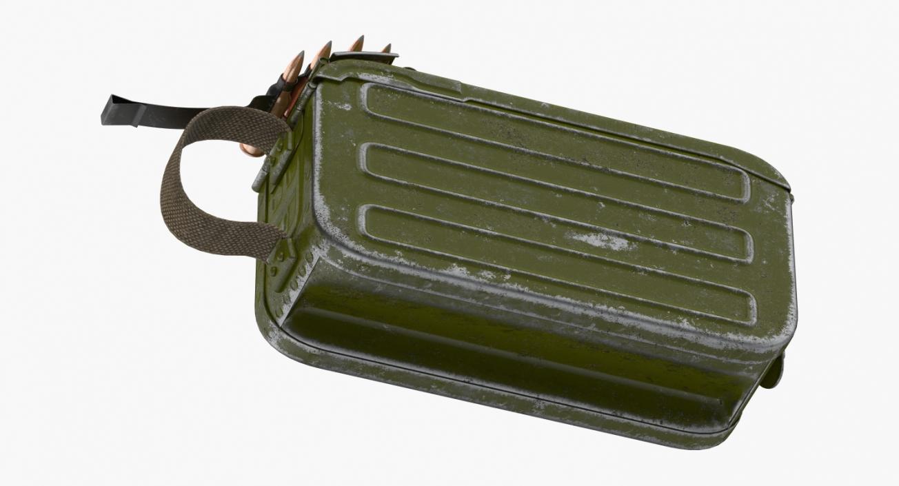 3D Machine Gun 100 Round Ammunition Box