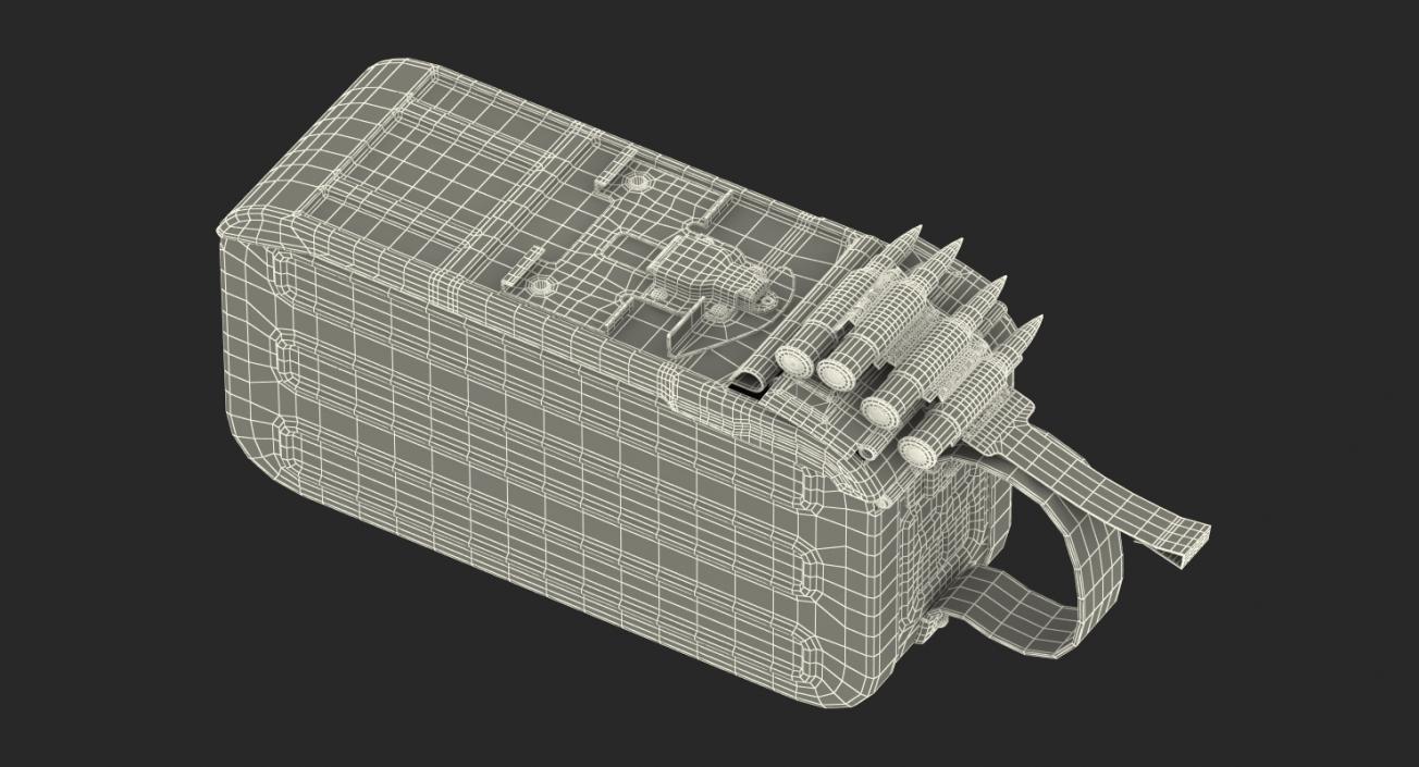 3D Machine Gun 100 Round Ammunition Box