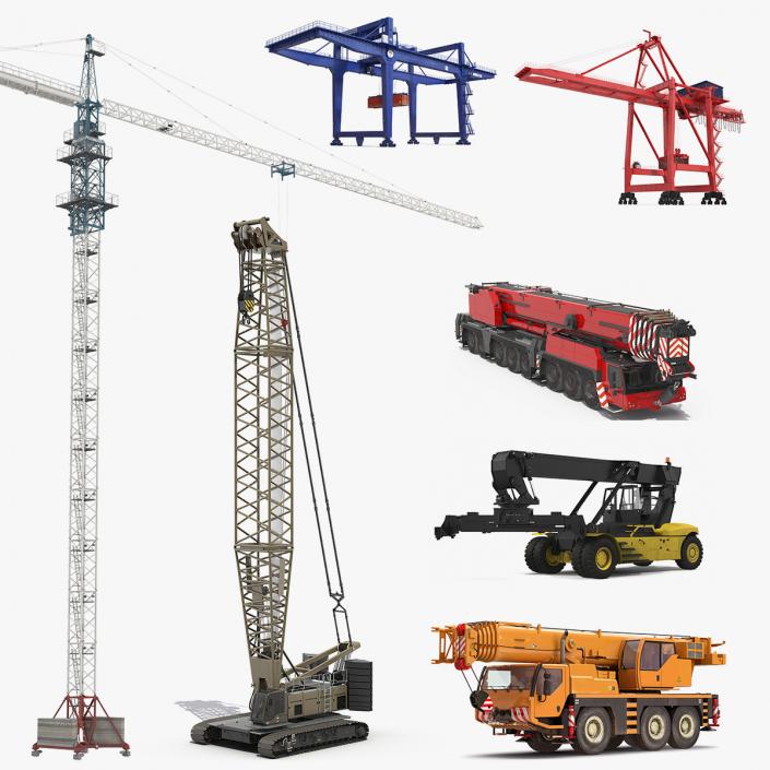 Cranes 3D Models Collection 3 3D model