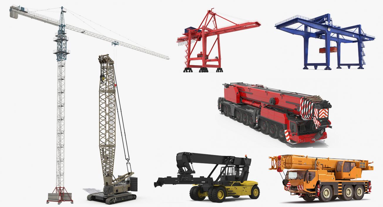 Cranes 3D Models Collection 3 3D model