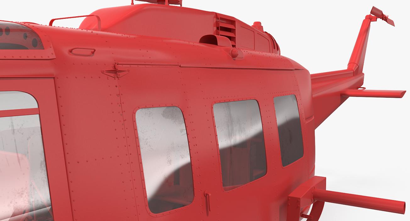 3D Bell UH-1 Iroquois Camo model