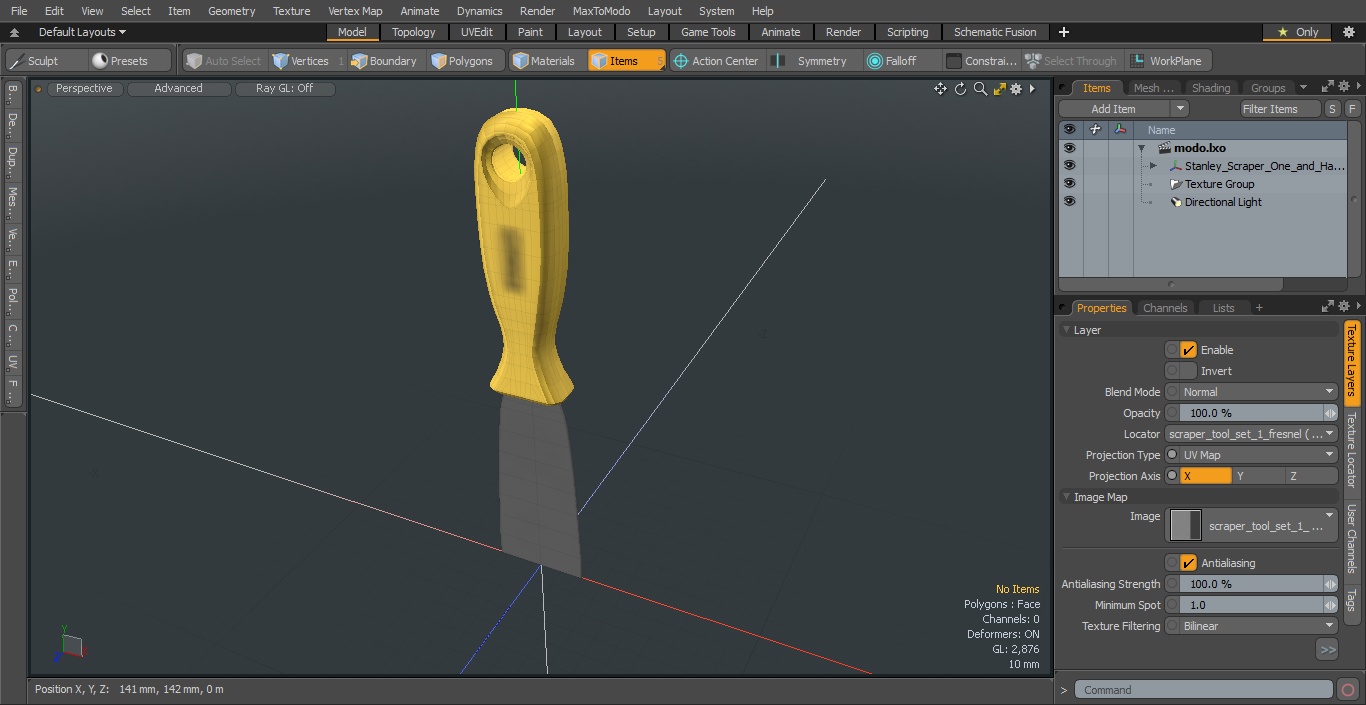 3D Stanley Scraper One and Half Inch model