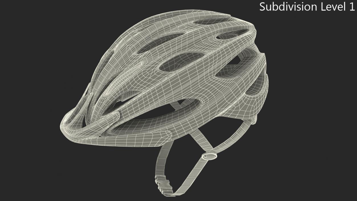 Modern Bicycle Helmet Generic 3D model