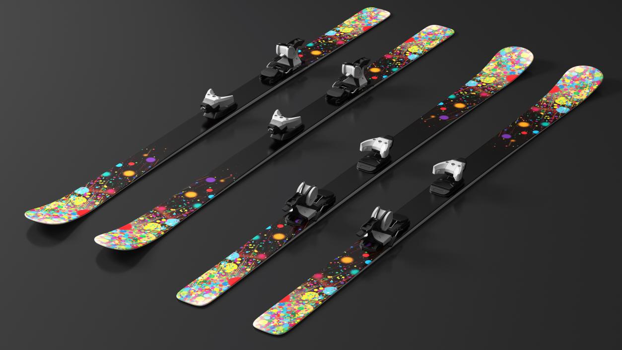 3D Snow Skis 3