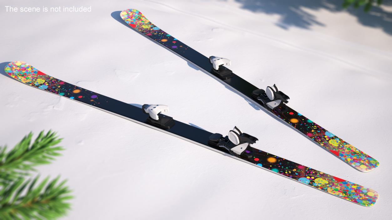 3D Snow Skis 3