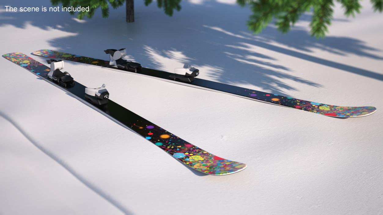 3D Snow Skis 3