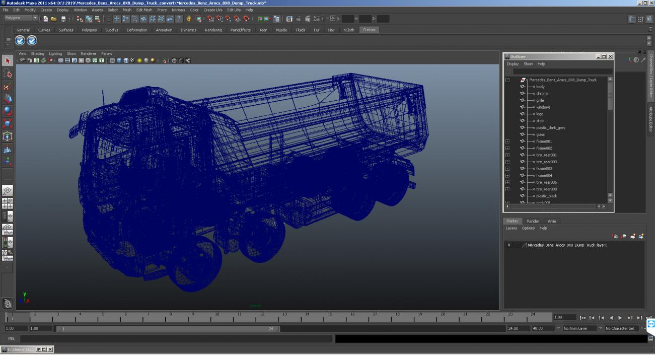 Mercedes Benz Arocs 8X8 Truck 3D model