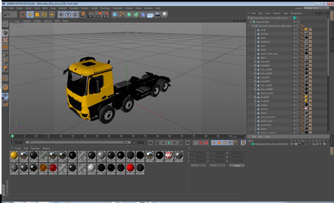 Mercedes Benz Arocs 8X8 Truck 3D model