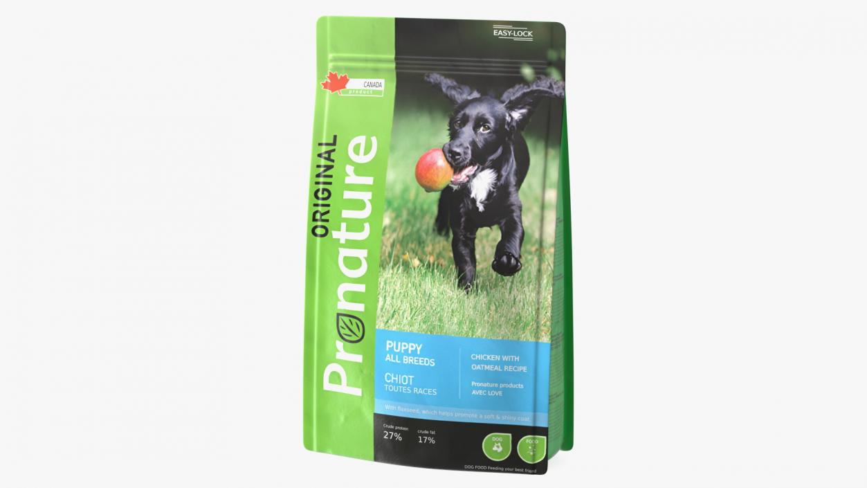 3D Pronature Puppy Food Package model