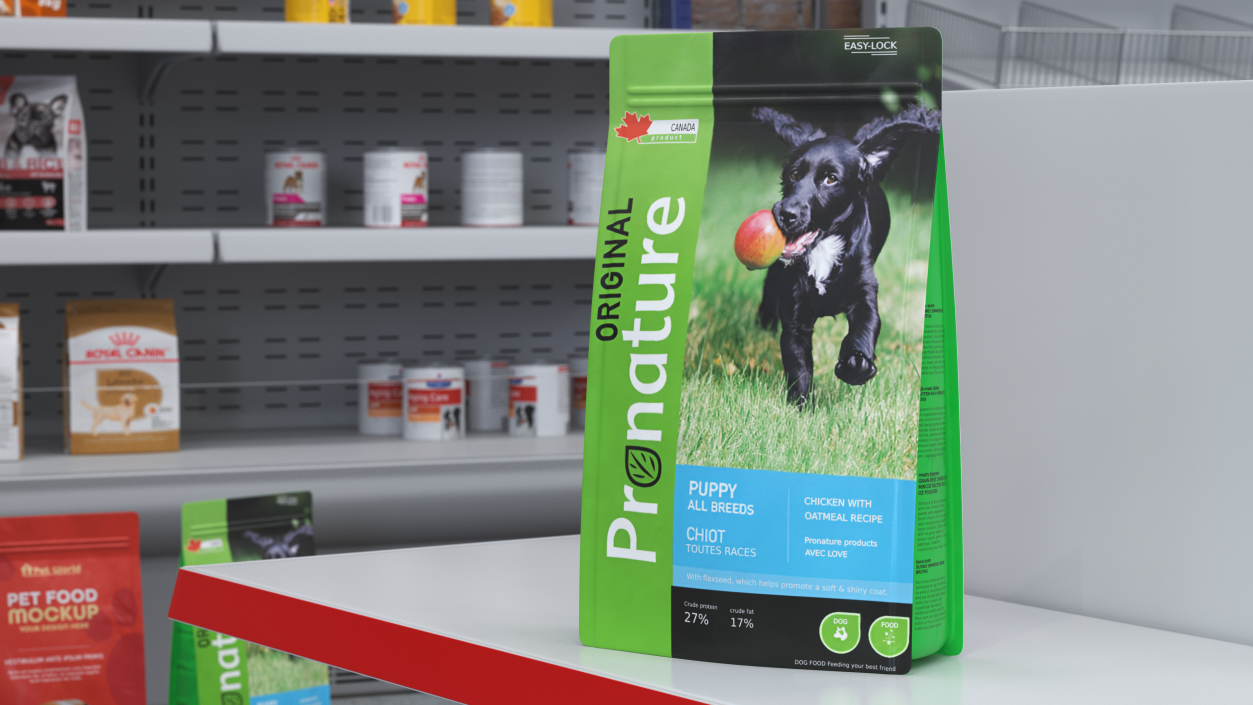 3D Pronature Puppy Food Package model