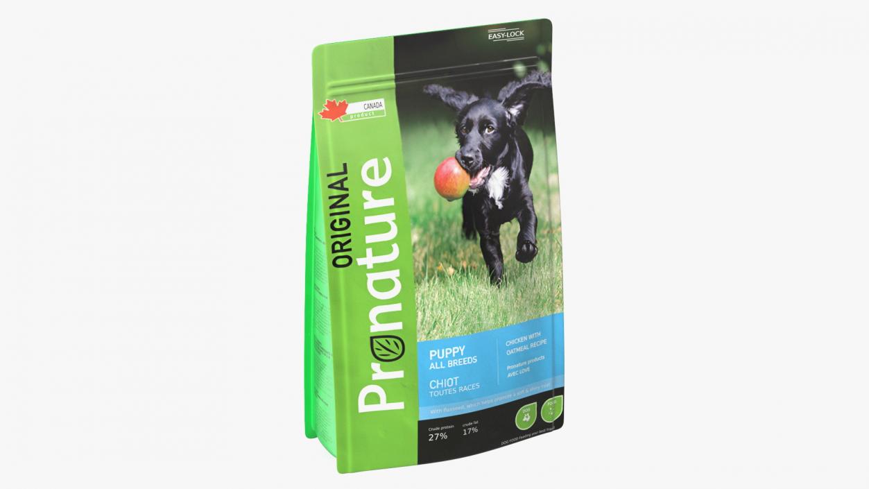 3D Pronature Puppy Food Package model