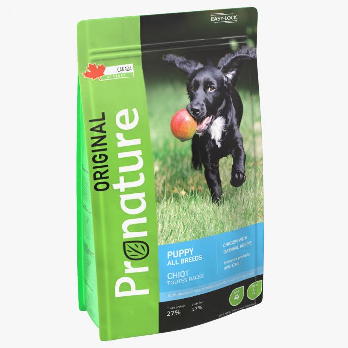 3D Pronature Puppy Food Package model