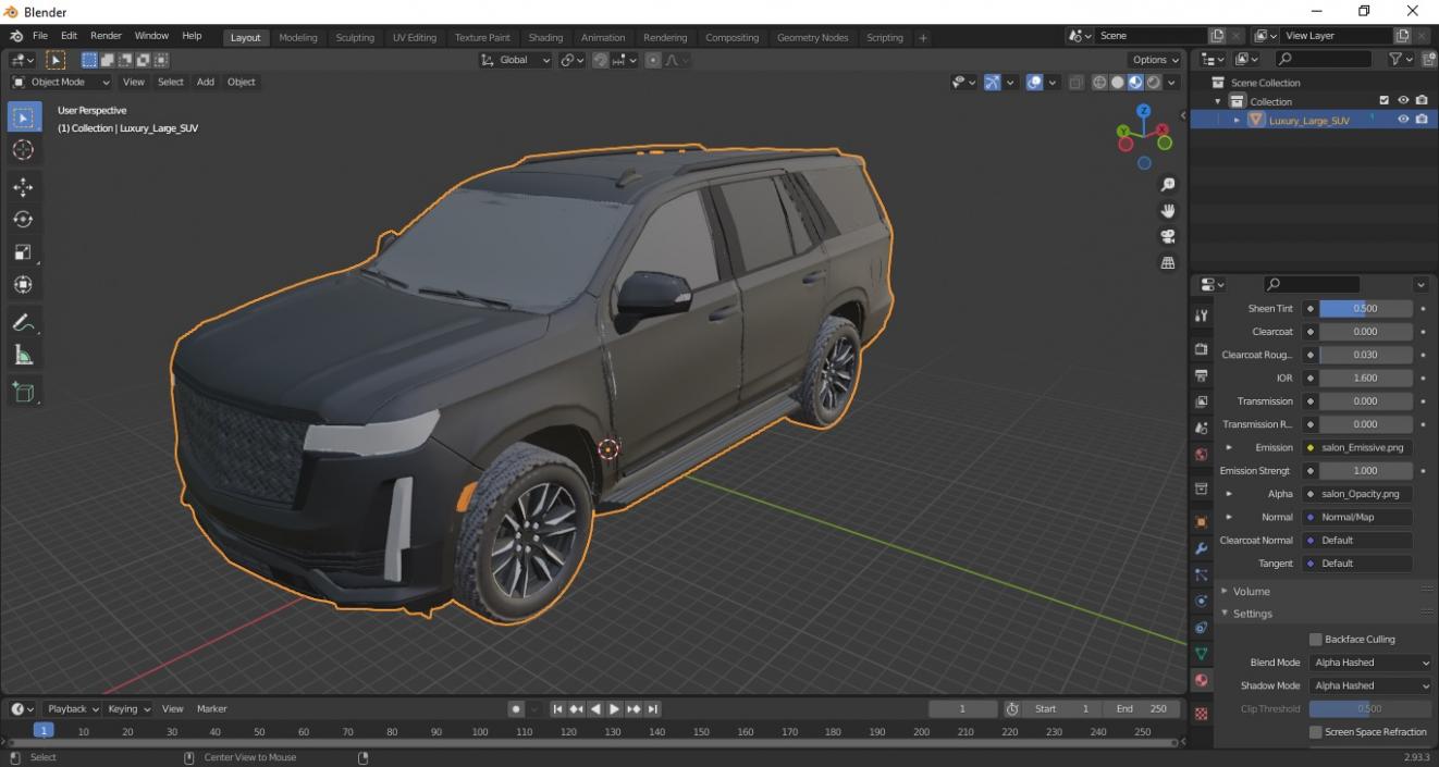 3D Luxury Large SUV