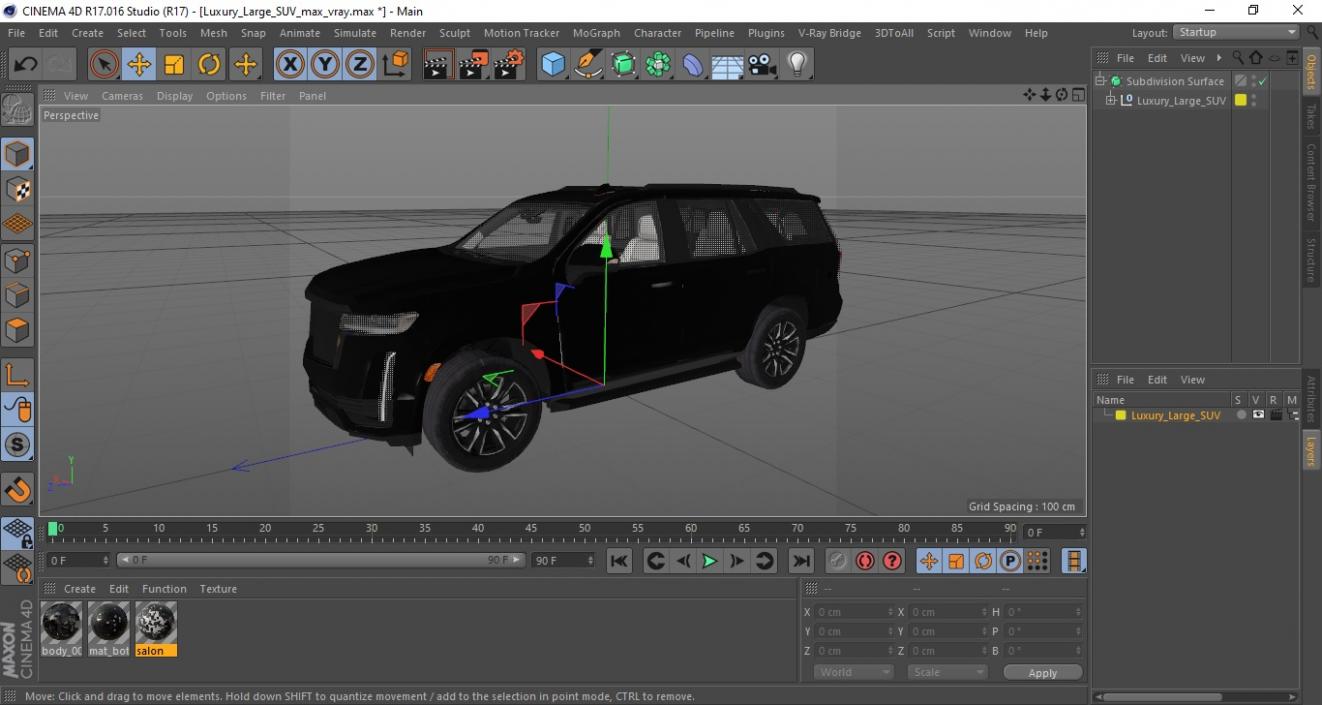 3D Luxury Large SUV