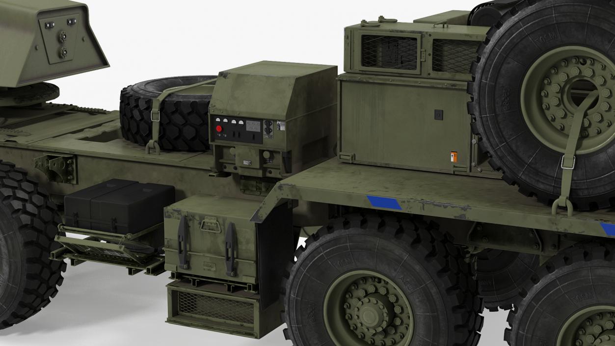 Tractor M983 with THAAD TPY2 Radar 3D model