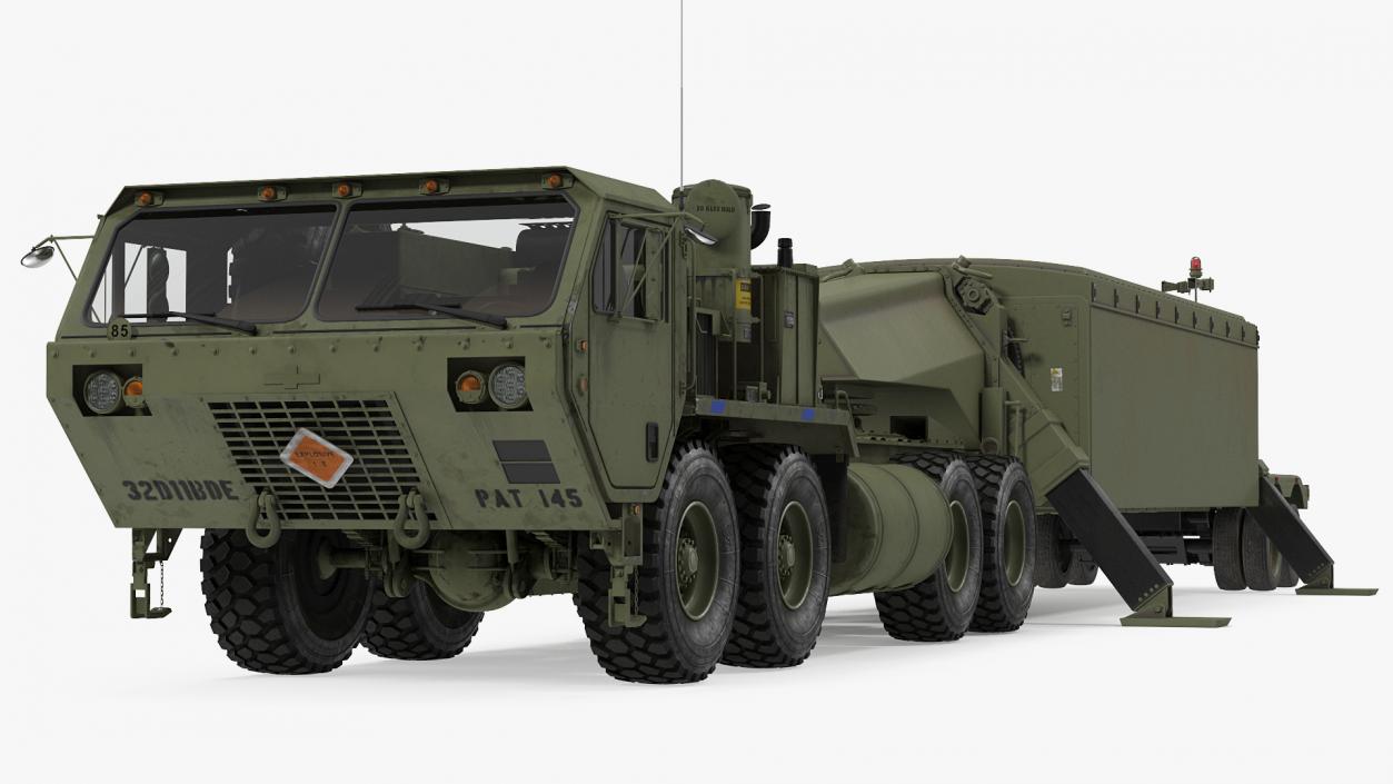 Tractor M983 with THAAD TPY2 Radar 3D model