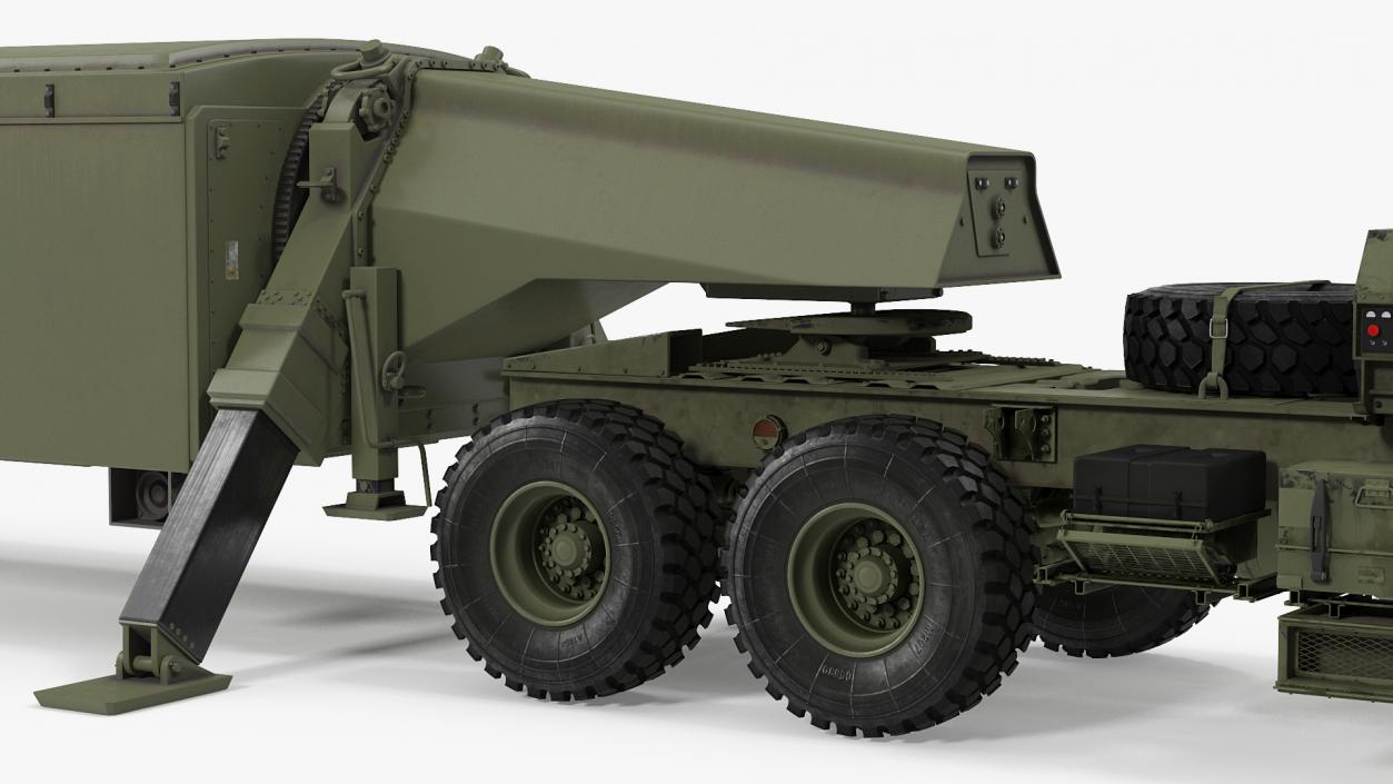 Tractor M983 with THAAD TPY2 Radar 3D model