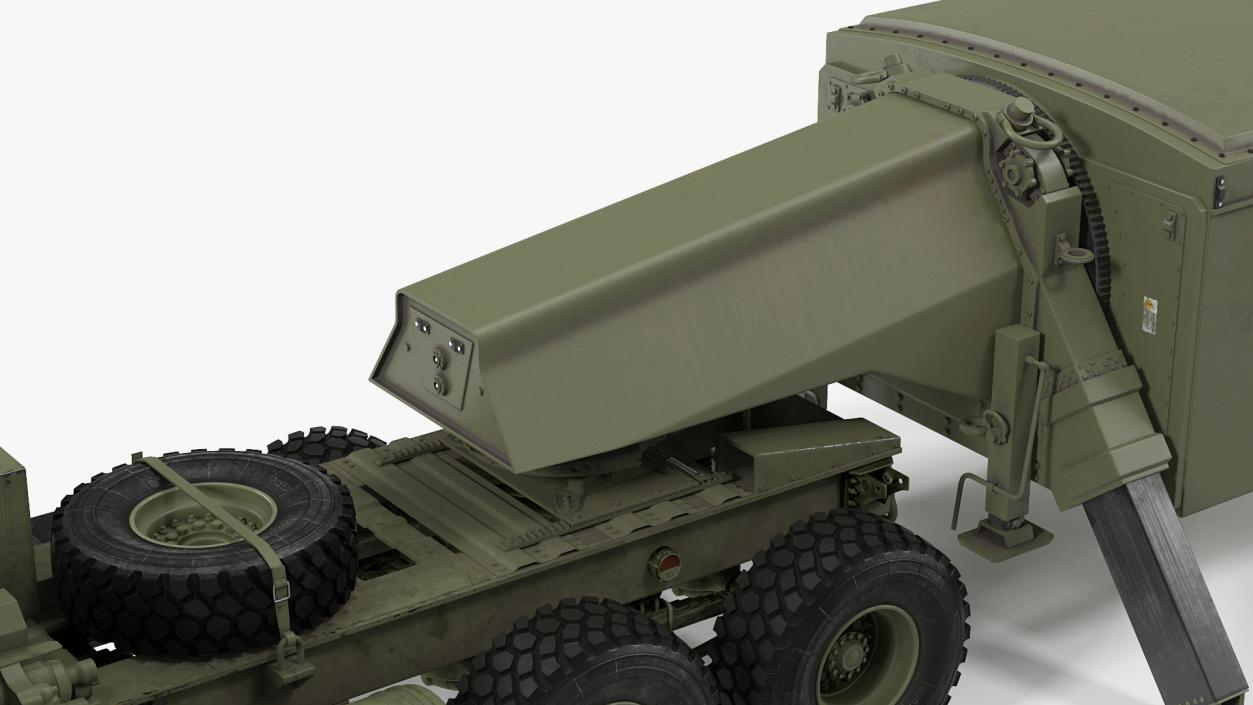 Tractor M983 with THAAD TPY2 Radar 3D model