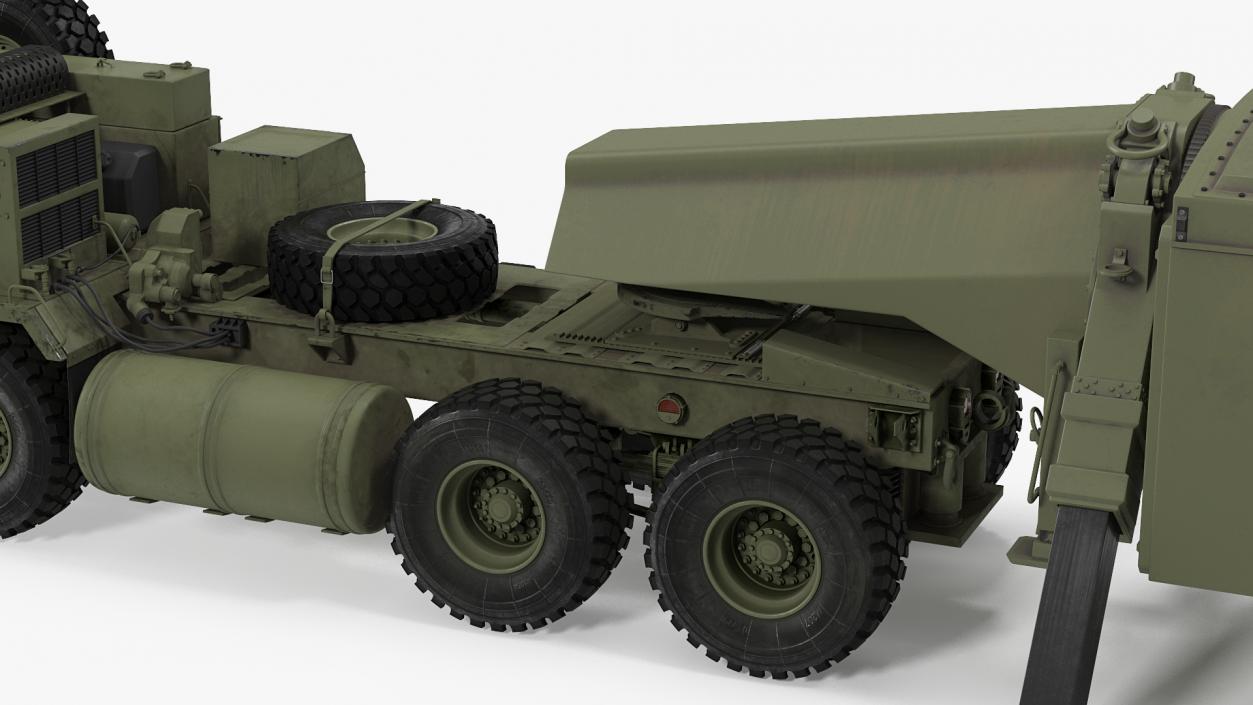 Tractor M983 with THAAD TPY2 Radar 3D model