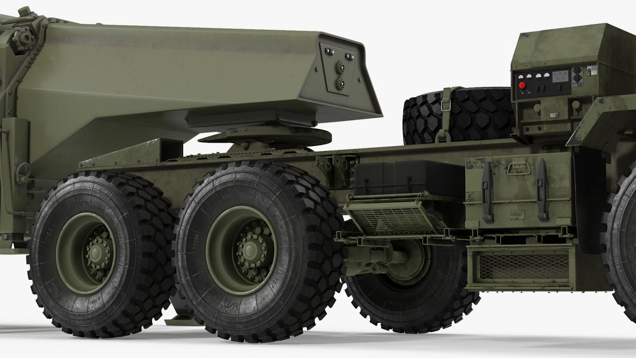 Tractor M983 with THAAD TPY2 Radar 3D model