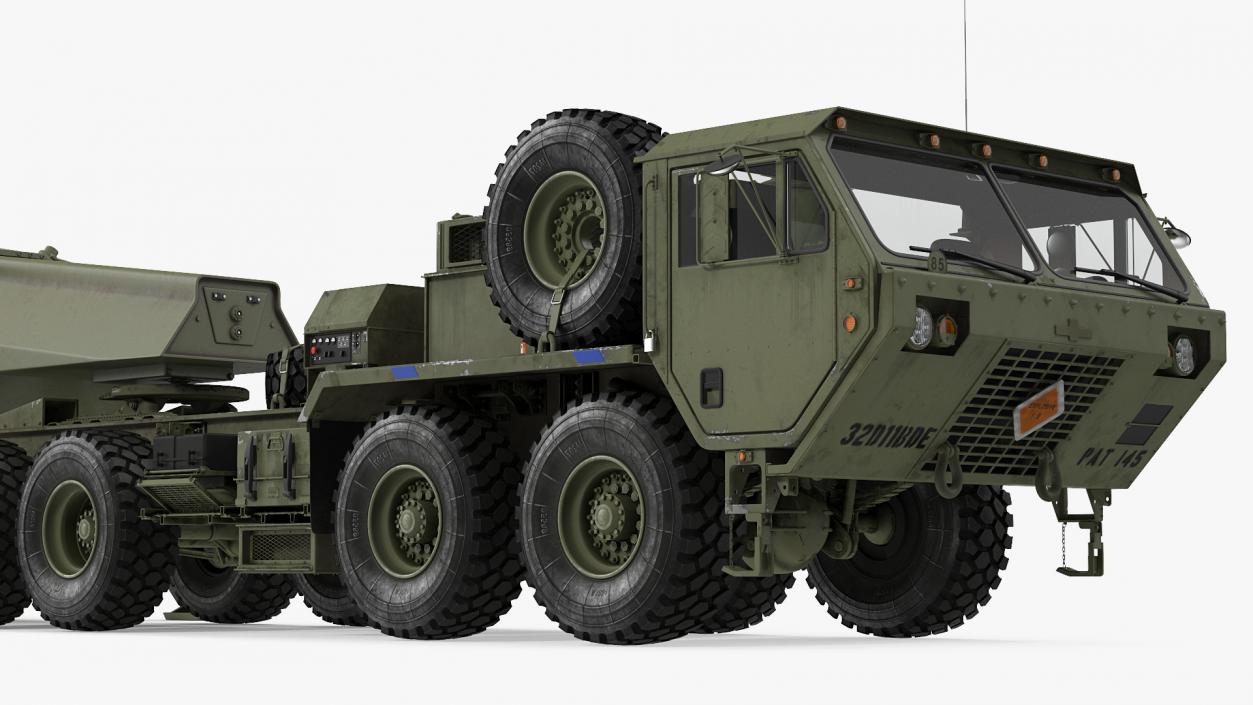 Tractor M983 with THAAD TPY2 Radar 3D model