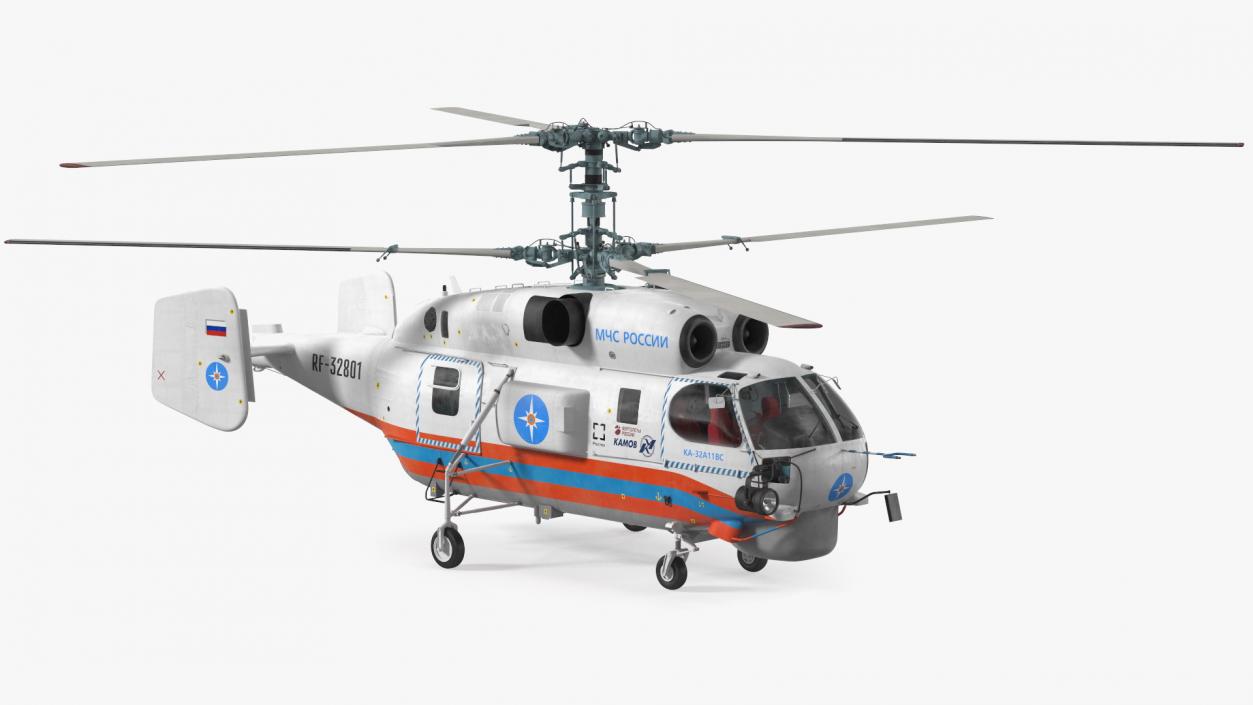 3D Kamov KA32 Russia EMERCOM Helicopter