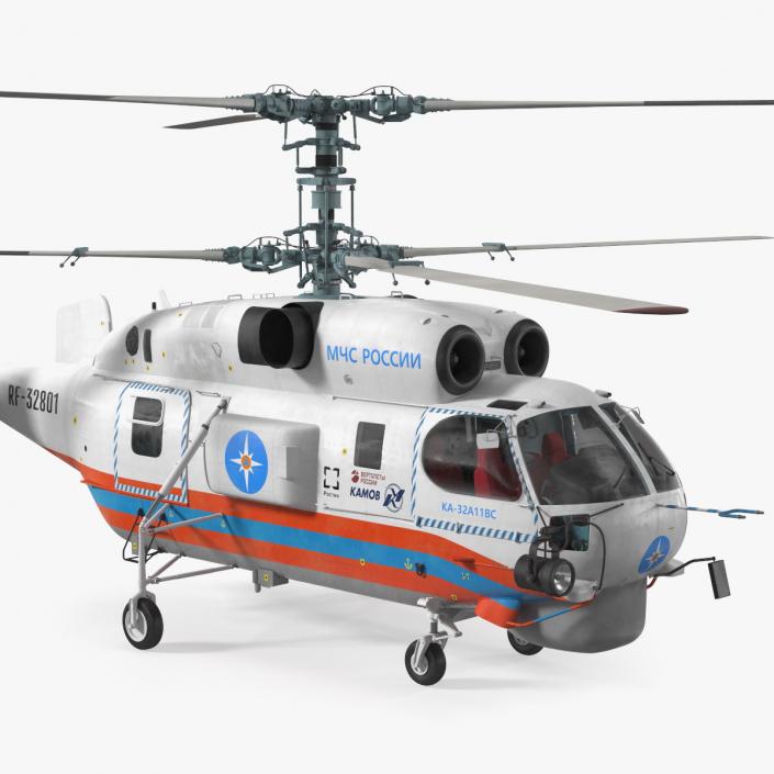 3D Kamov KA32 Russia EMERCOM Helicopter