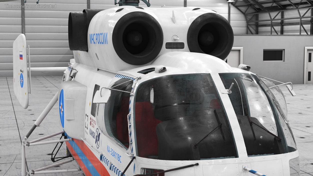 3D Kamov KA32 Russia EMERCOM Helicopter