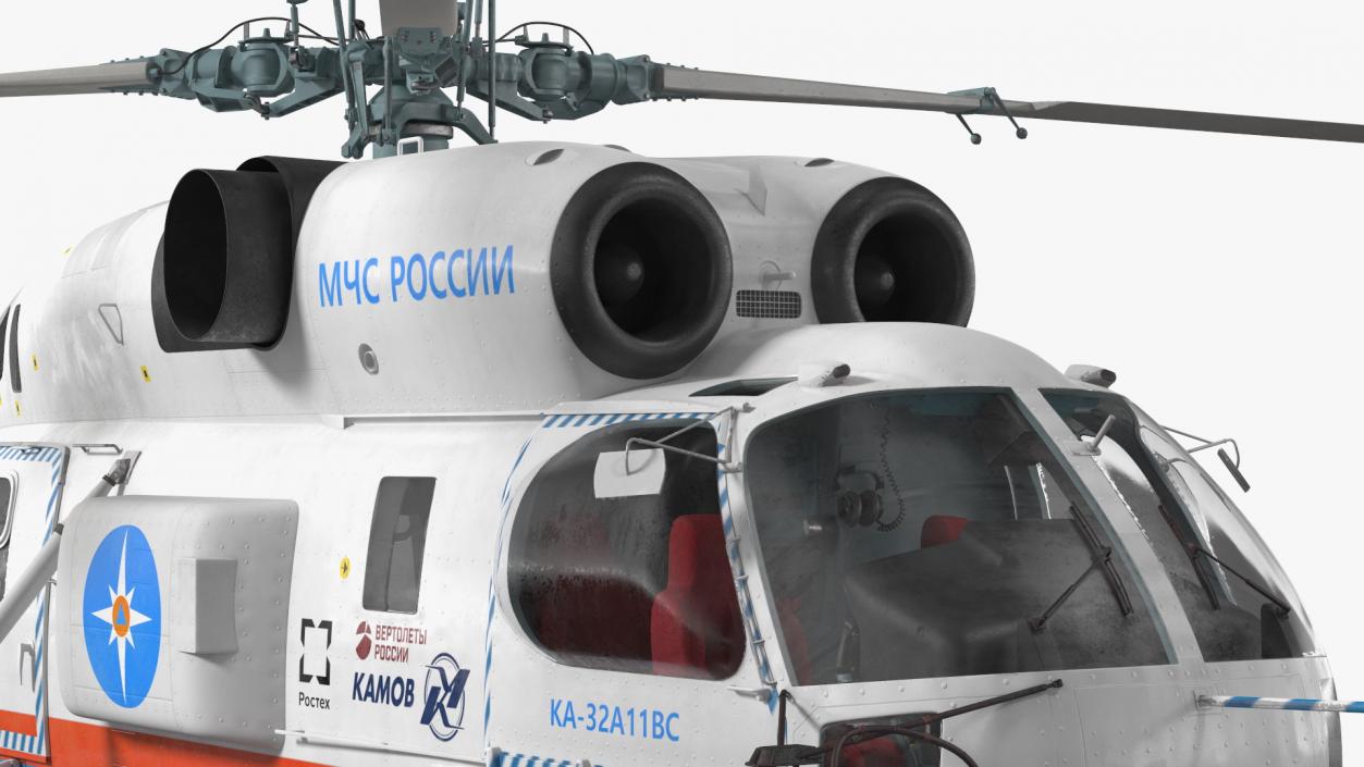 3D Kamov KA32 Russia EMERCOM Helicopter