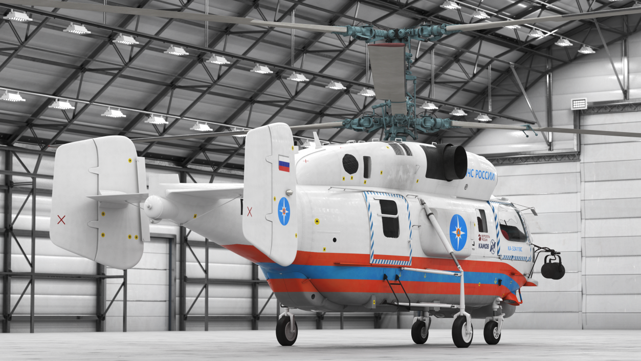 3D Kamov KA32 Russia EMERCOM Helicopter