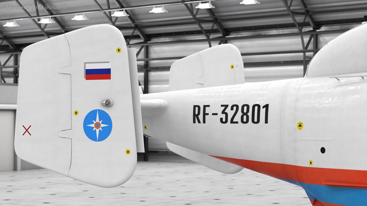 3D Kamov KA32 Russia EMERCOM Helicopter