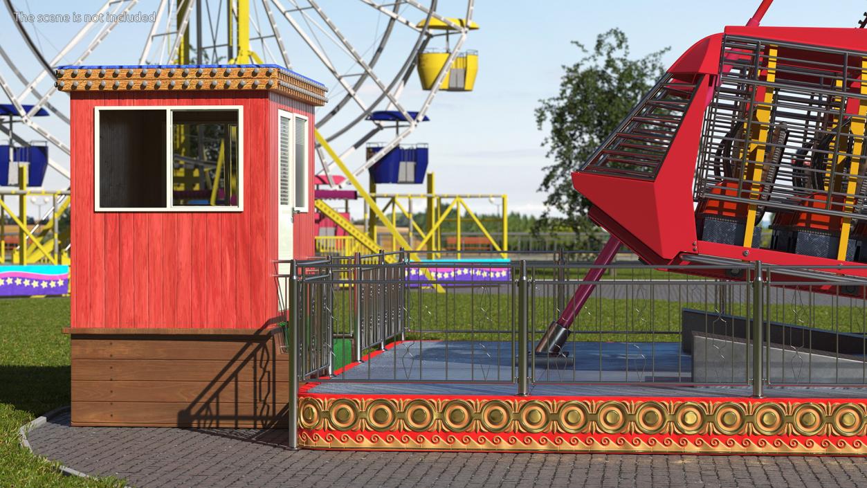 Amusement Park Attractions Collection 3D