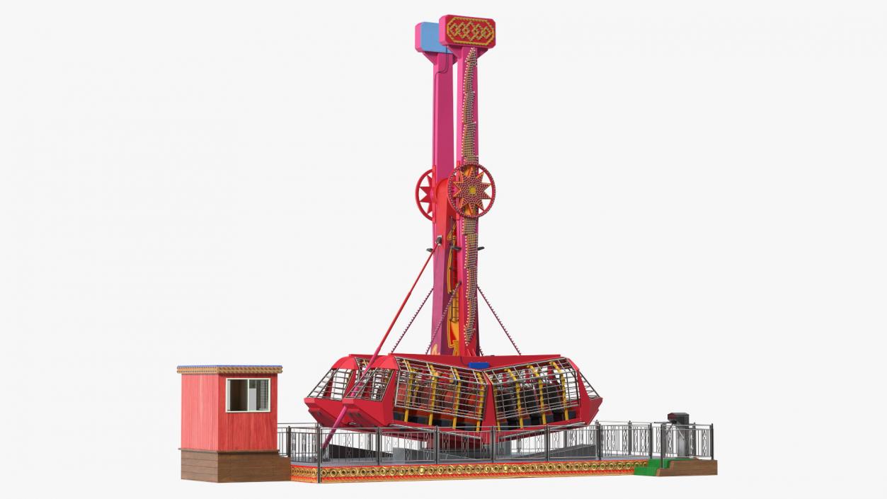 Amusement Park Attractions Collection 3D