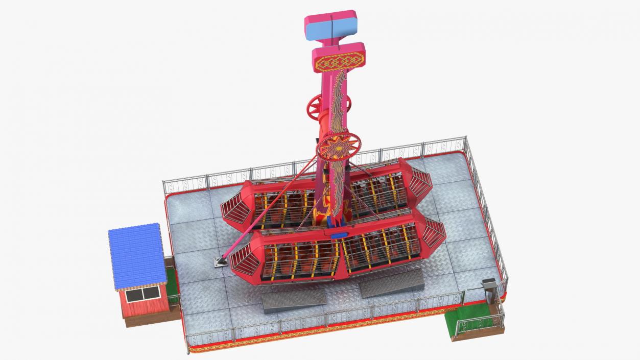 Amusement Park Attractions Collection 3D