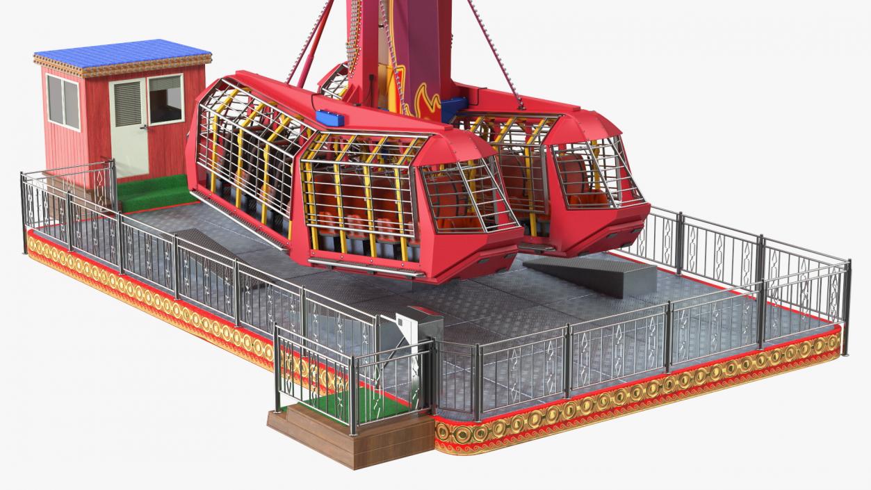 Amusement Park Attractions Collection 3D