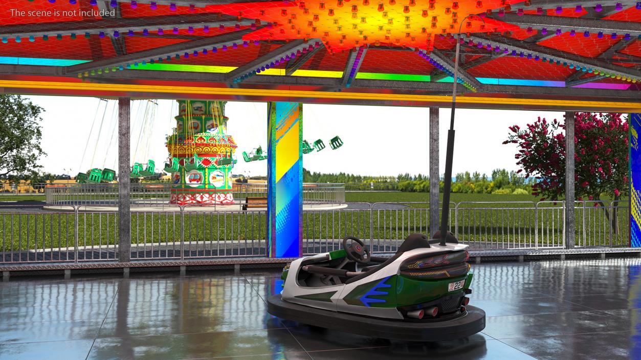 Amusement Park Attractions Collection 3D