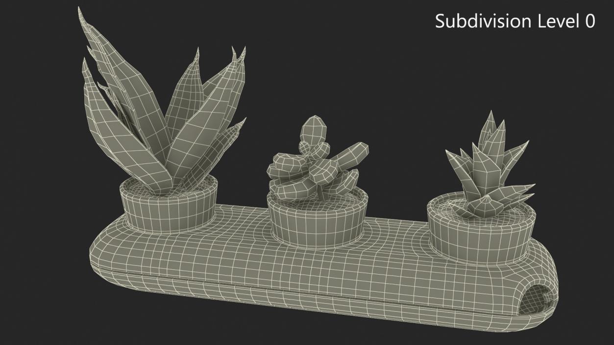 Trio Fresh Herb Pot Sagaform Green 3D model