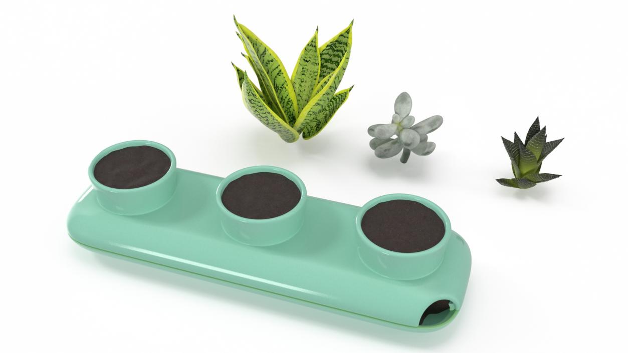 Trio Fresh Herb Pot Sagaform Green 3D model