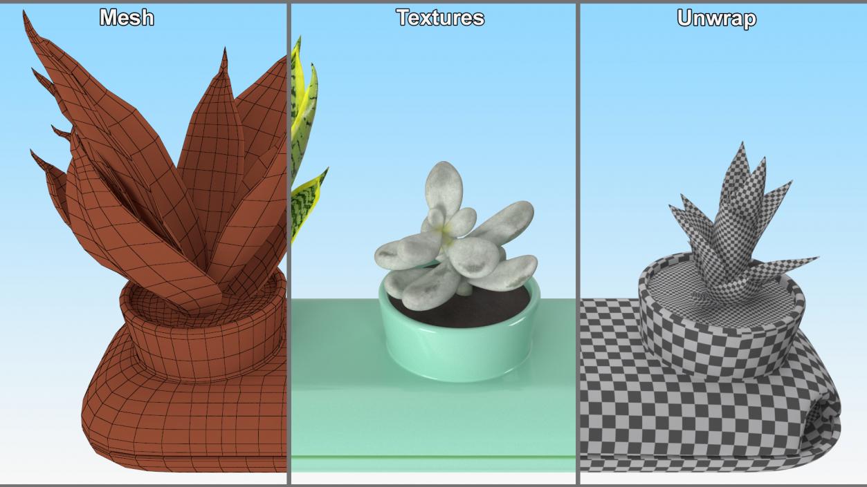 Trio Fresh Herb Pot Sagaform Green 3D model