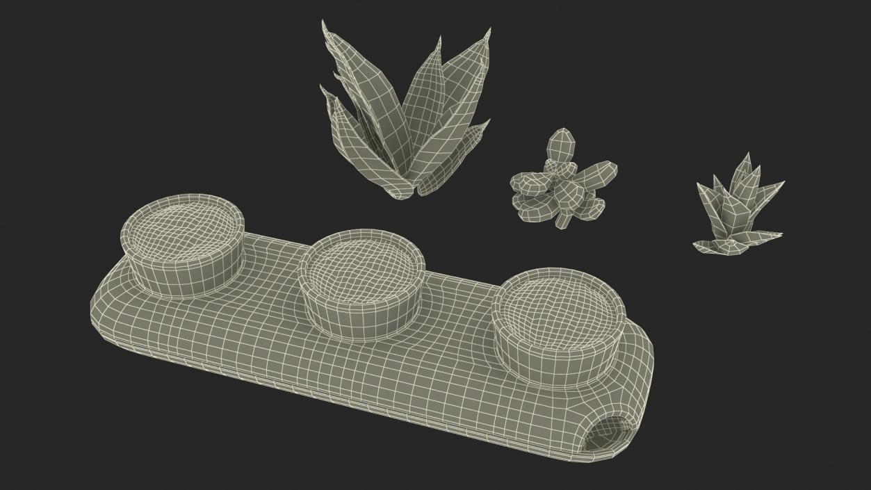 Trio Fresh Herb Pot Sagaform Green 3D model