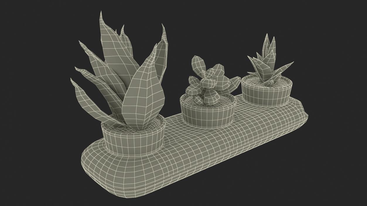 Trio Fresh Herb Pot Sagaform Green 3D model