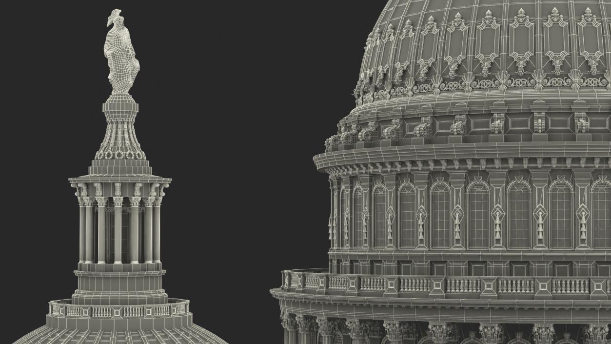 3D model United States Capitol Building