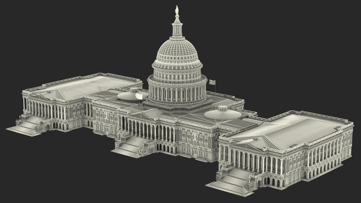 3D model United States Capitol Building