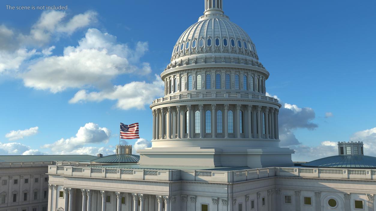 3D model United States Capitol Building