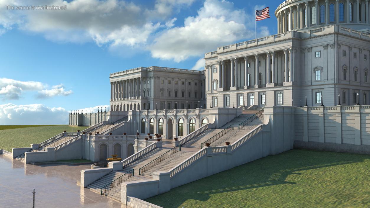 3D model United States Capitol Building