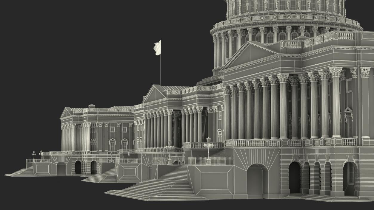 3D model United States Capitol Building