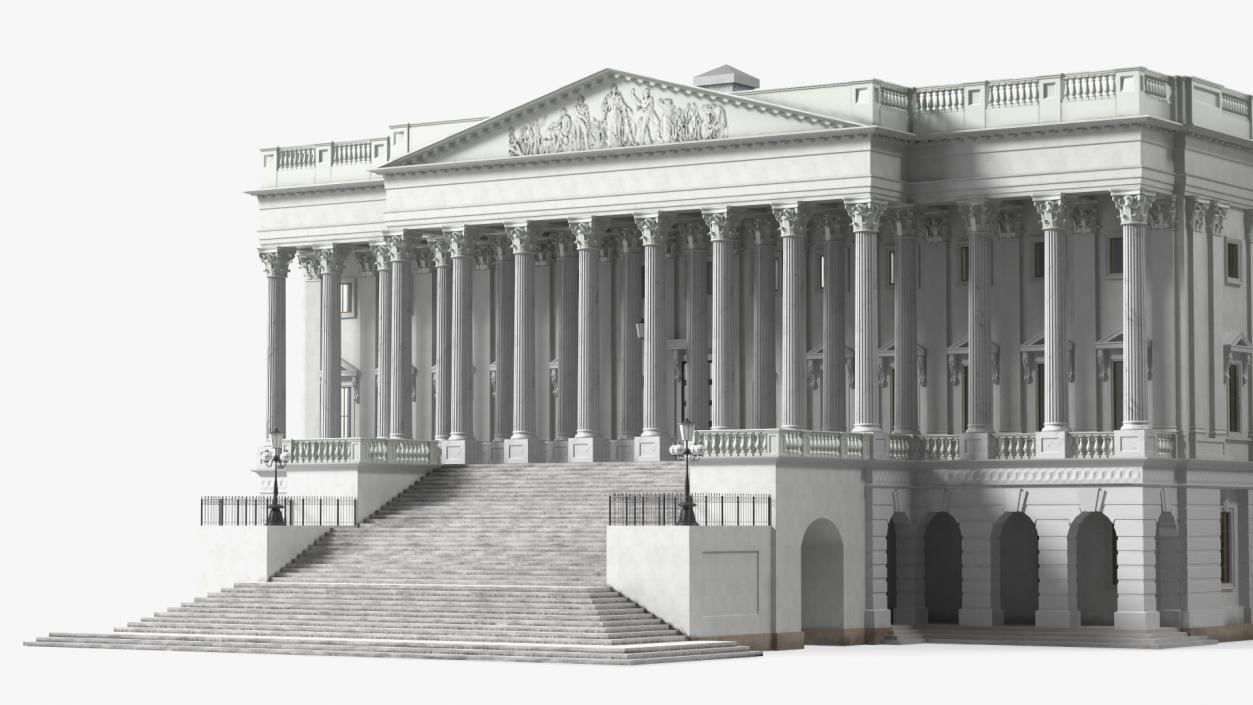 3D model United States Capitol Building