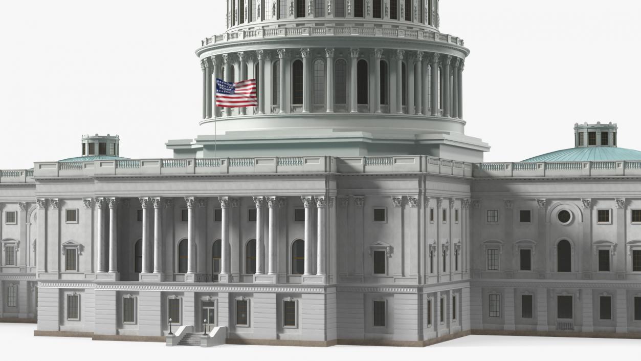 3D model United States Capitol Building